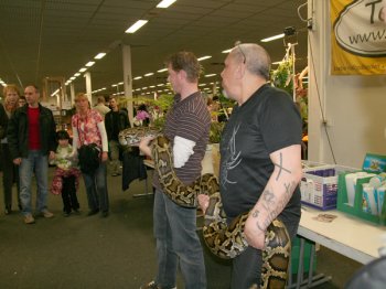 Tegelijk was er ook een reptielenbeurs